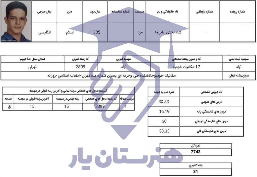 علیرضا شاهبختی