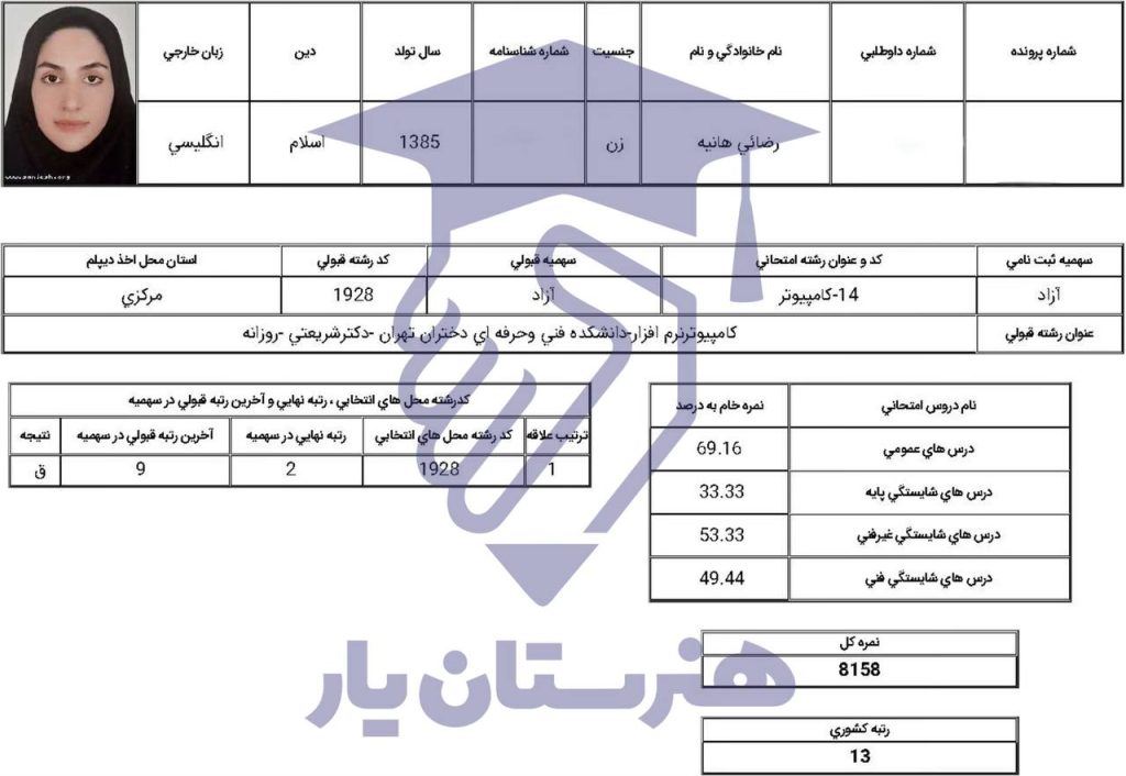هانیه رضایی